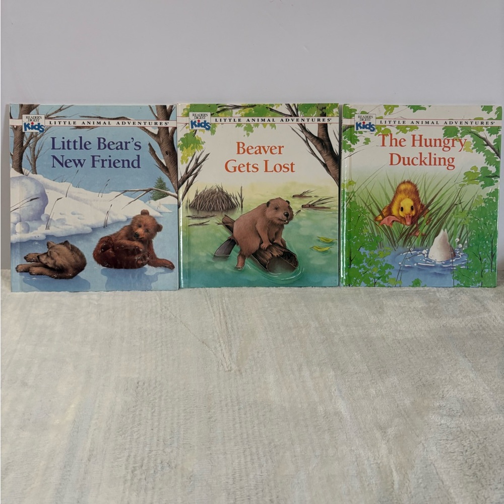 Kids Animal Adventure Book Set - Brown, Green, Yellow Covers